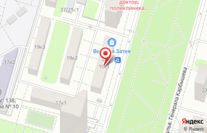 Компания Мир натяжных потолков на бульваре Генерала Карбышева на карте