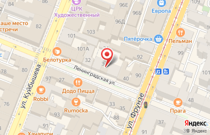Салон Оптика Люкс на Ленинградской улице на карте