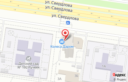 Шинный центр Колеса Даром в Автозаводском районе на карте