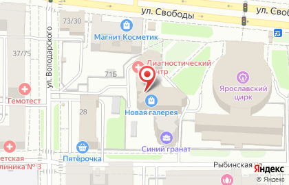 Магазин интимных товаров Искушение в Кировском районе на карте