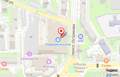 Школа иностранных языков Cookie Club на проспекте Острякова на карте