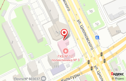 Киоск по продаже табачных изделий, Сормовский район на улице Циолковского на карте