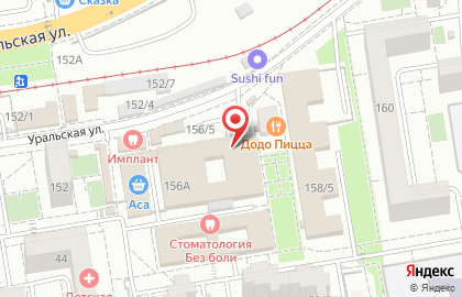 Академия спорта и танца Aura на Уральской улице на карте