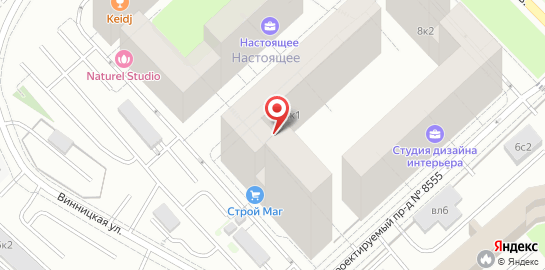 Студия красоты Naturel Studio в Раменках на карте