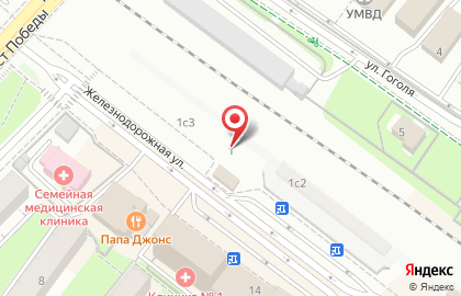 Гранитная мастерская Град-экс на Железнодорожной улице на карте