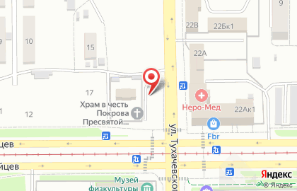 Автостоянка Комус на карте