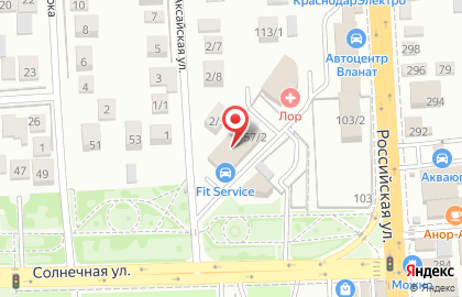 Автосервис FIT SERVICE на Солнечной улице на карте
