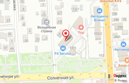 Автосервис FIT SERVICE на Солнечной улице на карте