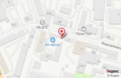 Медведь в Изыскательском переулке на карте