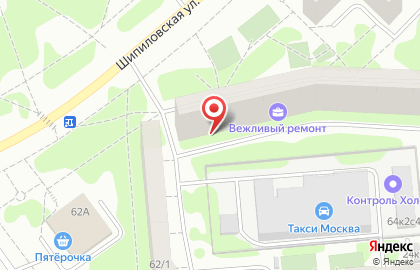 Район Зябликово Общественный пункт охраны порядка Южного административного округа на Шипиловской улице, 64 к 1 на карте