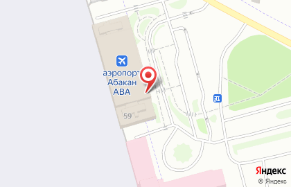 Международный аэропорт Абакан на карте