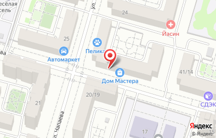 Салон-парикмахерская Джайв на улице Симонова на карте