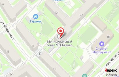Муниципальный Округ Автово на карте