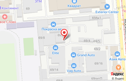 Торгово-производственная компания Югкомплектавтоматика на Московской улице на карте