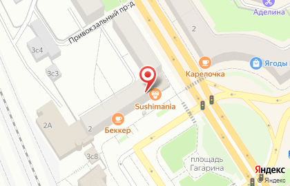 Sushimania на площади Гагарина на карте