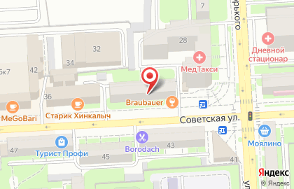 Санкт-Петербургская школа телевидения на Советской улице на карте