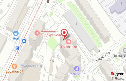 Стоматологическая клиника Стомарин в Московском районе на карте