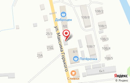 Магазин разливных напитков Бавария на улице М.Горького на карте