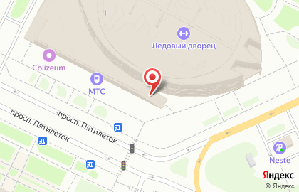Банкомат ВТБ на проспекте Пятилеток на карте