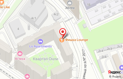 Лаундж-бар Фишка lounge на карте