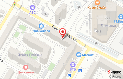 МАН на Авиаторской улице на карте