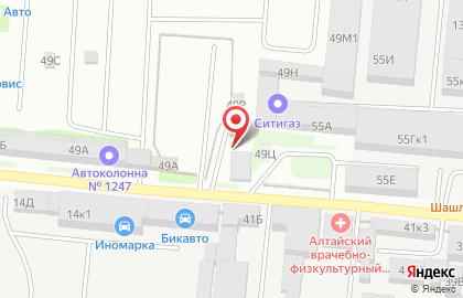 Ремонт швейных машин на дому в Барнауле на карте