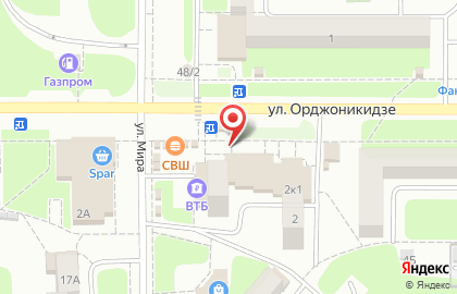Сервисный центр-магазин Наст-сервис на улице Орджоникидзе на карте