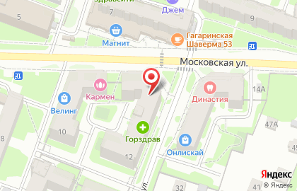Магазин Эконом на Московской улице, 12 на карте