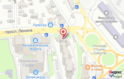 Городская поликлиника №10 на проспекте Ленина на карте