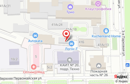 Автостоянка в Москве на карте