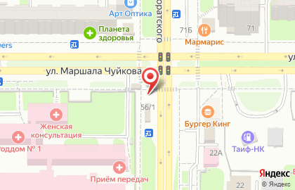 Магазин детских товаров Малыш+ в Ново-Савиновском районе на карте