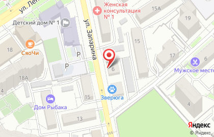 Магазин разливного пива Вобла в Центральном районе на карте