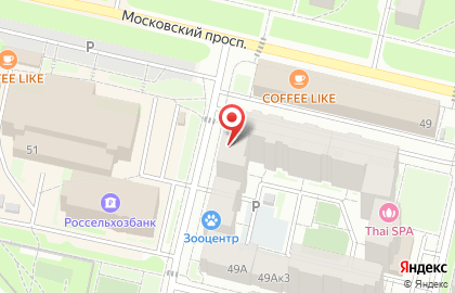 Кафе Лакомка на Московском проспекте на карте