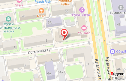 Медицинская лаборатория Новосибирский НИИ Туберкулеза Минздрава России на Потанинской улице на карте