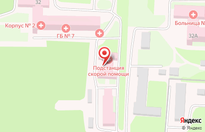 Скорая медицинская помощь Больница скорой медицинской помощи, г. Дзержинск в Дзержинске на карте