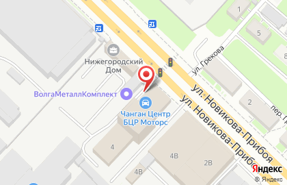 КросМет-НН на улице Новикова-Прибоя на карте