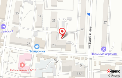 Теле2, ООО Пламя на улице Карбышева на карте
