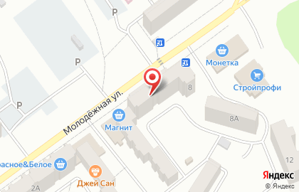 Мясная лавка Мясной король на Молодёжной улице на карте