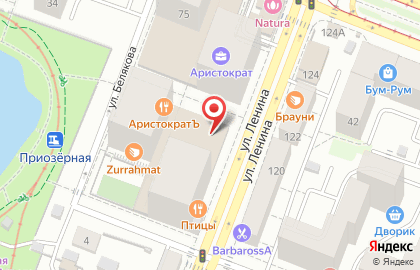 Ресторан авторской кухни Ленина75 на карте