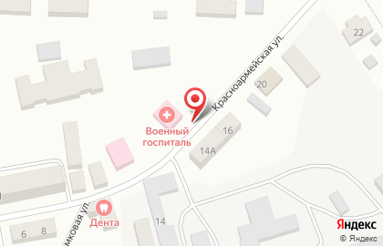 Гвардейский военный госпиталь на карте