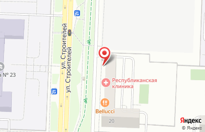 Фитнес-клуб Тонус на улице Строителей на карте