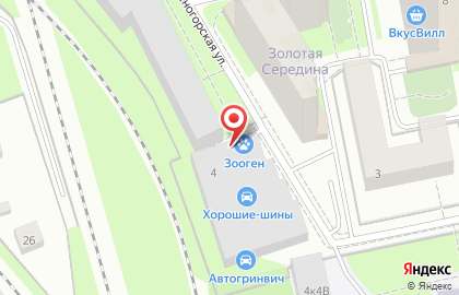 Ветеринарная клиника Мир Животных на Зеленогорской улице на карте