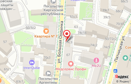 Пивной ресторан Brasserie Lambic на улице Большая Ордынка на карте