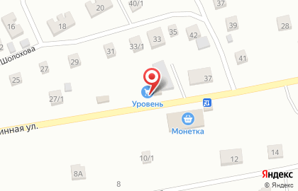 Магазин Уровень на Целинной улице на карте