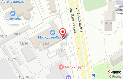 Интернет-магазин автозапчастей SpaceAuto на улице Лавочкина на карте