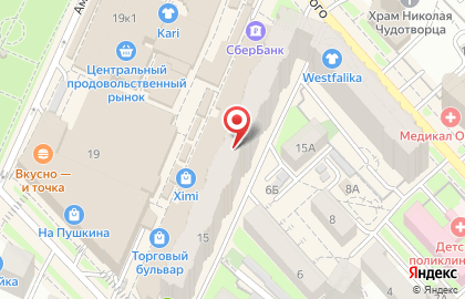 Батискаф на улице Льва Толстого на карте