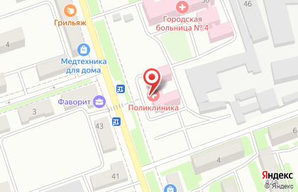 Больница Городская больница №4 в Оренбурге на карте