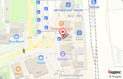 Салон связи Связной в Москве на карте