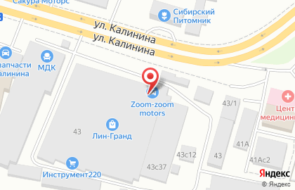 Магазин контрактных автозапчастей Zoom-Zoom Motors в Железнодорожном районе на карте