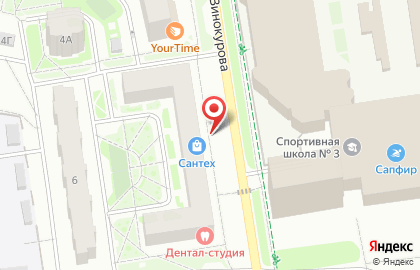 Перспектива на улице Винокурова на карте
